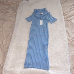 NWT Pink Rose ribbed dress